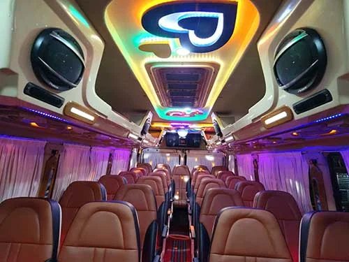 Premium Tempo Traveller AC - 26 Seater rental service in kochi Premium Tempo Traveller AC - 26 Seater book in kochi