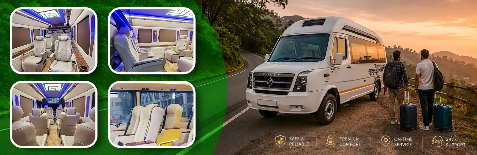 12 Seater Tempo Traveller in Kerala
