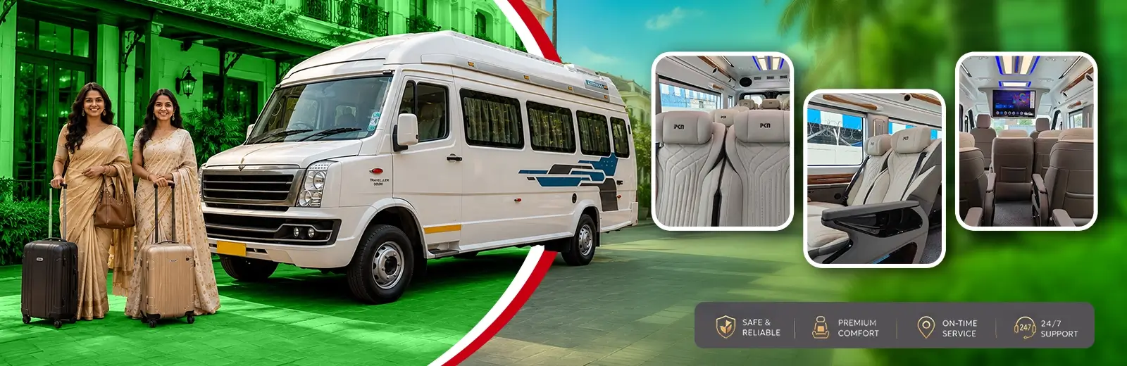 20 Seater Tempo Traveller in Kerala