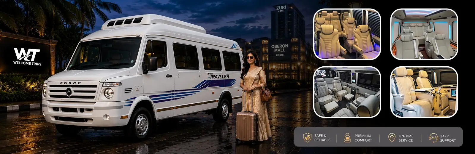 26 Seater Tempo Traveller in Kerala